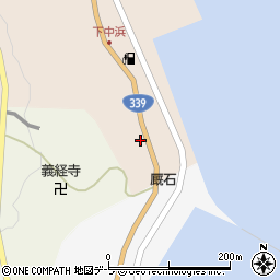 青森県東津軽郡外ヶ浜町三厩中浜7周辺の地図