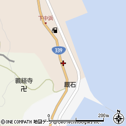青森県東津軽郡外ヶ浜町三厩中浜72周辺の地図