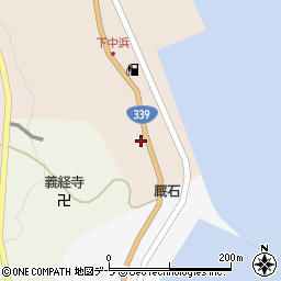 青森県東津軽郡外ヶ浜町三厩中浜10周辺の地図