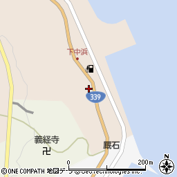 青森県東津軽郡外ヶ浜町三厩中浜20-3周辺の地図