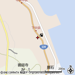青森県東津軽郡外ヶ浜町三厩中浜31周辺の地図