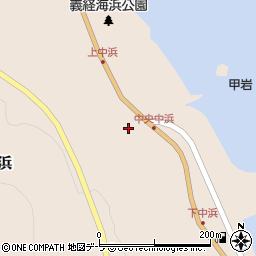 青森県東津軽郡外ヶ浜町三厩中浜104周辺の地図