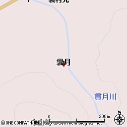 青森県東津軽郡今別町袰月周辺の地図