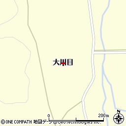 青森県むつ市城ヶ沢大川目周辺の地図