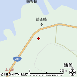 青森県東津軽郡今別町大泊鋳釜周辺の地図