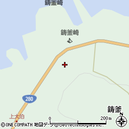 青森県今別町（東津軽郡）大泊（鋳釜）周辺の地図