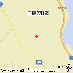 青森県東津軽郡外ヶ浜町三厩流平周辺の地図