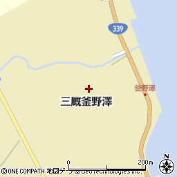 青森県東津軽郡外ヶ浜町三厩釜野澤周辺の地図