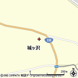 青森県むつ市城ヶ沢（畑梨子平）周辺の地図
