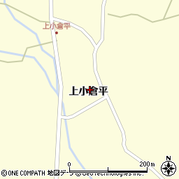 青森県むつ市川内町上小倉平周辺の地図
