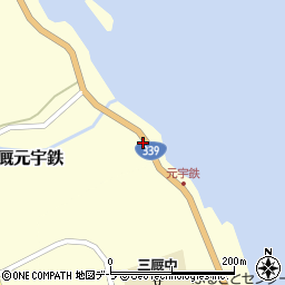 青森県東津軽郡外ヶ浜町三厩元宇鉄周辺の地図
