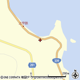 青森県東津軽郡外ヶ浜町三厩上宇鉄5-1周辺の地図