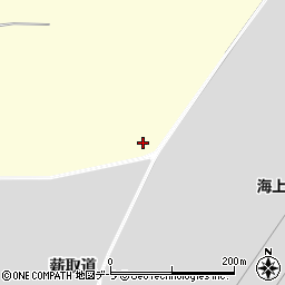 青森県むつ市城ヶ沢薪取道周辺の地図