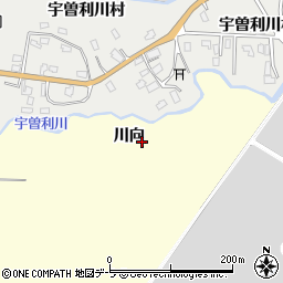 青森県むつ市城ヶ沢（川向）周辺の地図