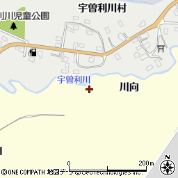 宇曽利川周辺の地図