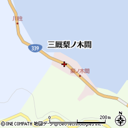 青森県東津軽郡外ヶ浜町三厩梨ノ木間周辺の地図
