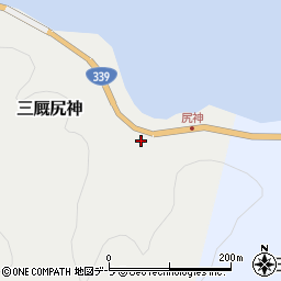 青森県東津軽郡外ヶ浜町三厩尻神周辺の地図