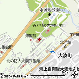 むつ市役所本庁舎　北の防人・大湊安渡館周辺の地図