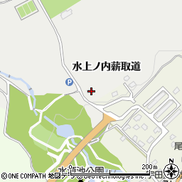青森県むつ市大湊水上ノ内薪取道周辺の地図