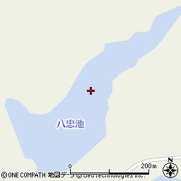 八忠池周辺の地図
