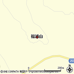 青森県むつ市川内町福浦山周辺の地図