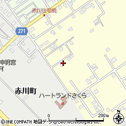 青森県むつ市大曲1丁目3周辺の地図