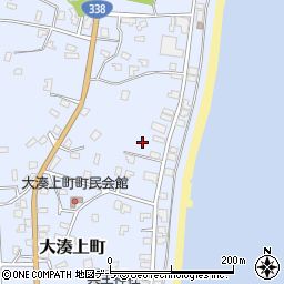 青森県むつ市大湊上町周辺の地図