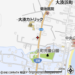 青森県むつ市大湊浜町21-2周辺の地図