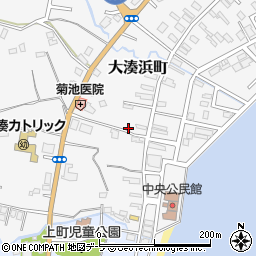 青森県むつ市大湊浜町11-17周辺の地図