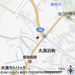 青森県むつ市大湊浜町15-2周辺の地図