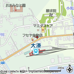 青森県むつ市大湊新町2-6周辺の地図