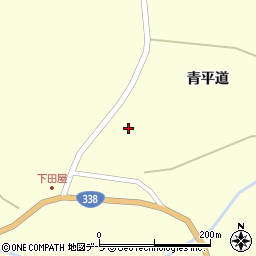 青森県東通村（下北郡）田屋（青平道）周辺の地図