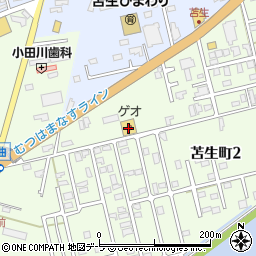 ゲオむつ苫生町店周辺の地図