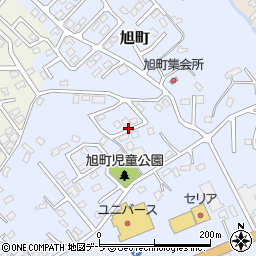 青森県むつ市旭町周辺の地図