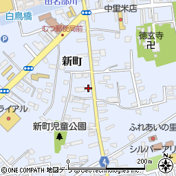 全労済むつ支所周辺の地図