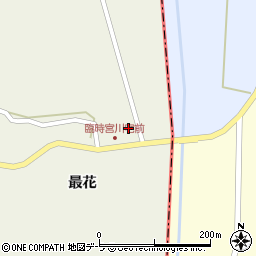 青森県むつ市田名部（上田）周辺の地図