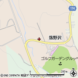 青森県むつ市大平落野沢65周辺の地図