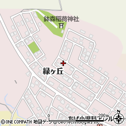 青森県むつ市緑ヶ丘21-11周辺の地図
