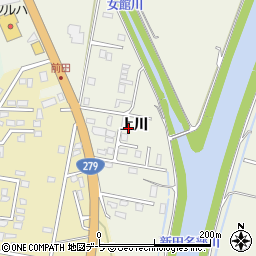 青森県むつ市田名部上川周辺の地図