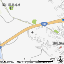 青森県むつ市栗山町周辺の地図