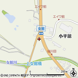 青森県むつ市田名部周辺の地図