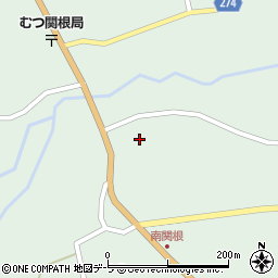 青森県むつ市関根南関根39周辺の地図