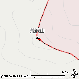 荒沢山周辺の地図