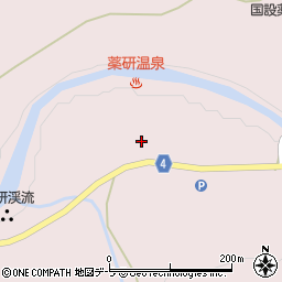 むつ市役所大畑庁舎　薬研野営場周辺の地図