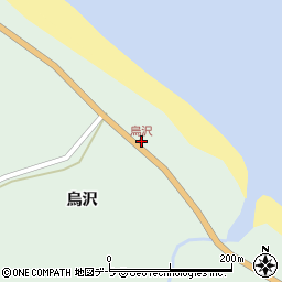烏沢周辺の地図