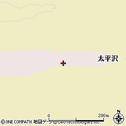青森県むつ市大畑町（太平沢）周辺の地図
