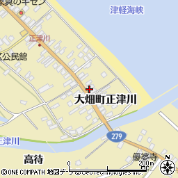 青森県むつ市大畑町正津川20周辺の地図