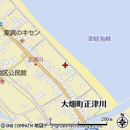 青森県むつ市大畑町正津川93-2周辺の地図