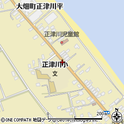 正津川小学校前周辺の地図