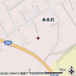 青森県むつ市大畑町水木沢周辺の地図